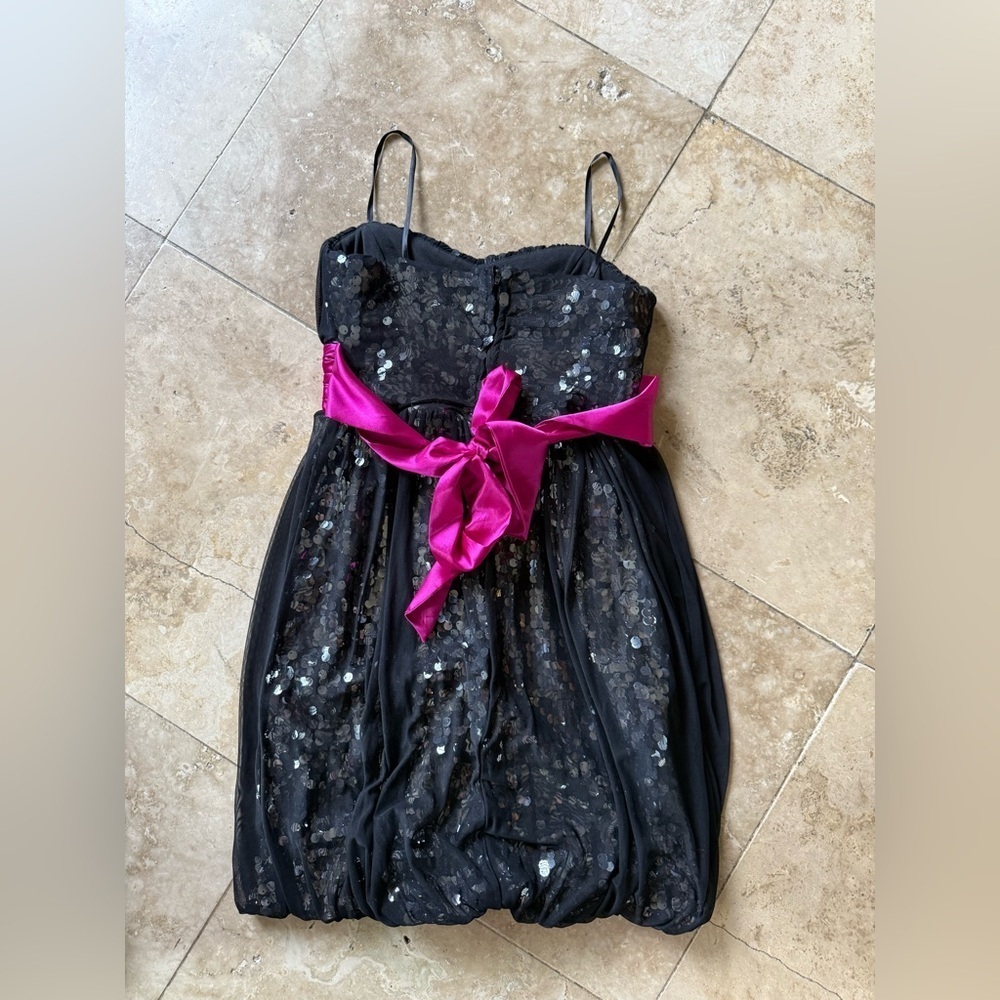 Jody Christopher girls strapless sequin dress excellent condition size 3 - Picture 9 of 11
